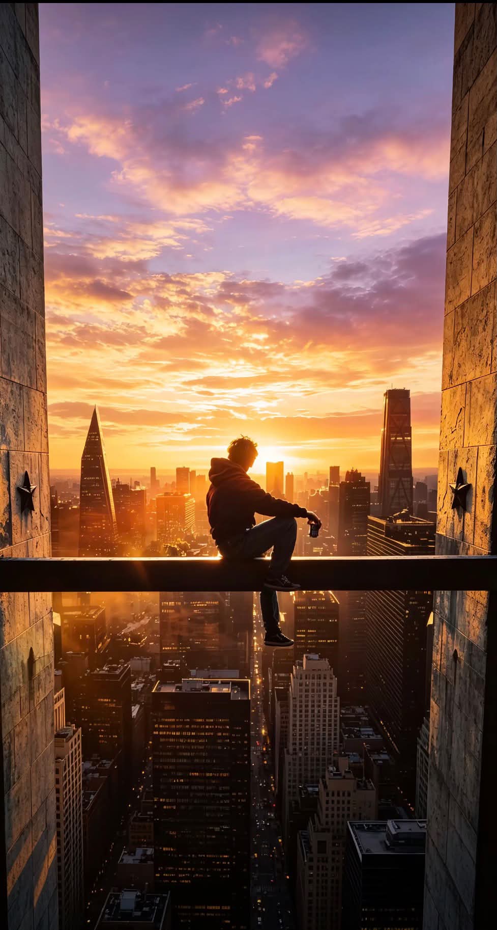 Spiderman Aesthetic Urban Sunset Wallpaper Spiderman Aesthetic Urban Sunset Wallpaper — 977×1826 HD wallpaper