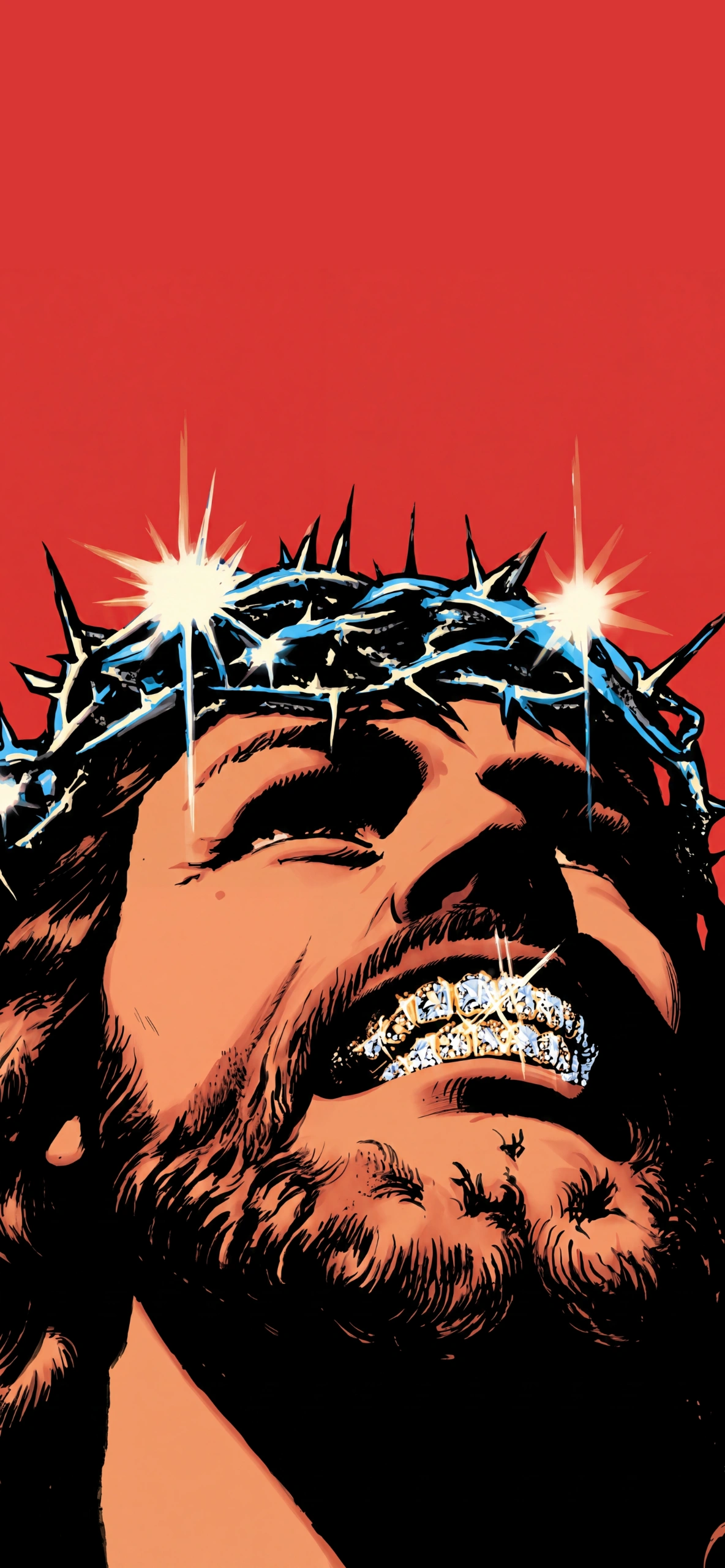 Jesus Diamond Grills Wallpaper — iPhone Wallpaper