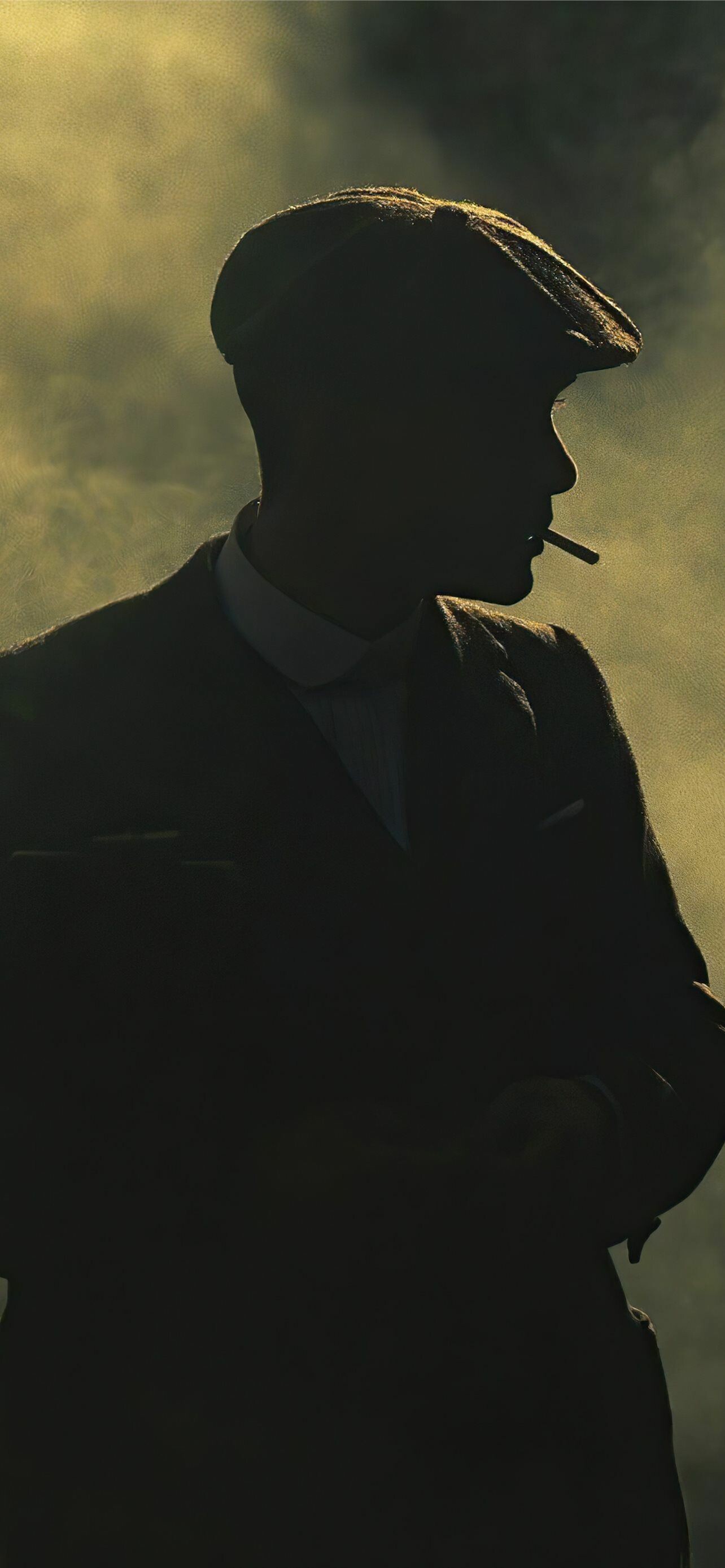 Thomas Shelby (Cillian Murphy), Peaky Blinder silhouette, Shelby Company Limited, Flat cap and cigarette, Golden backlight, Birmingham Thomas Shelby (Cillian Murphy), Peaky Blinder silhouette, Shelby Company Limited, Flat cap and cigarette, Golden backlight, Birmingham — 1284×2778 HD wallpaper