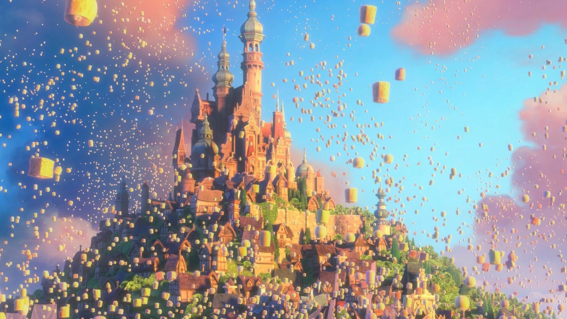 Corona Castle, Tangled Wallpaper, Full HD Desktop Corona Castle, Tangled Wallpaper, Full HD Desktop — 1920×1080 HD wallpaper