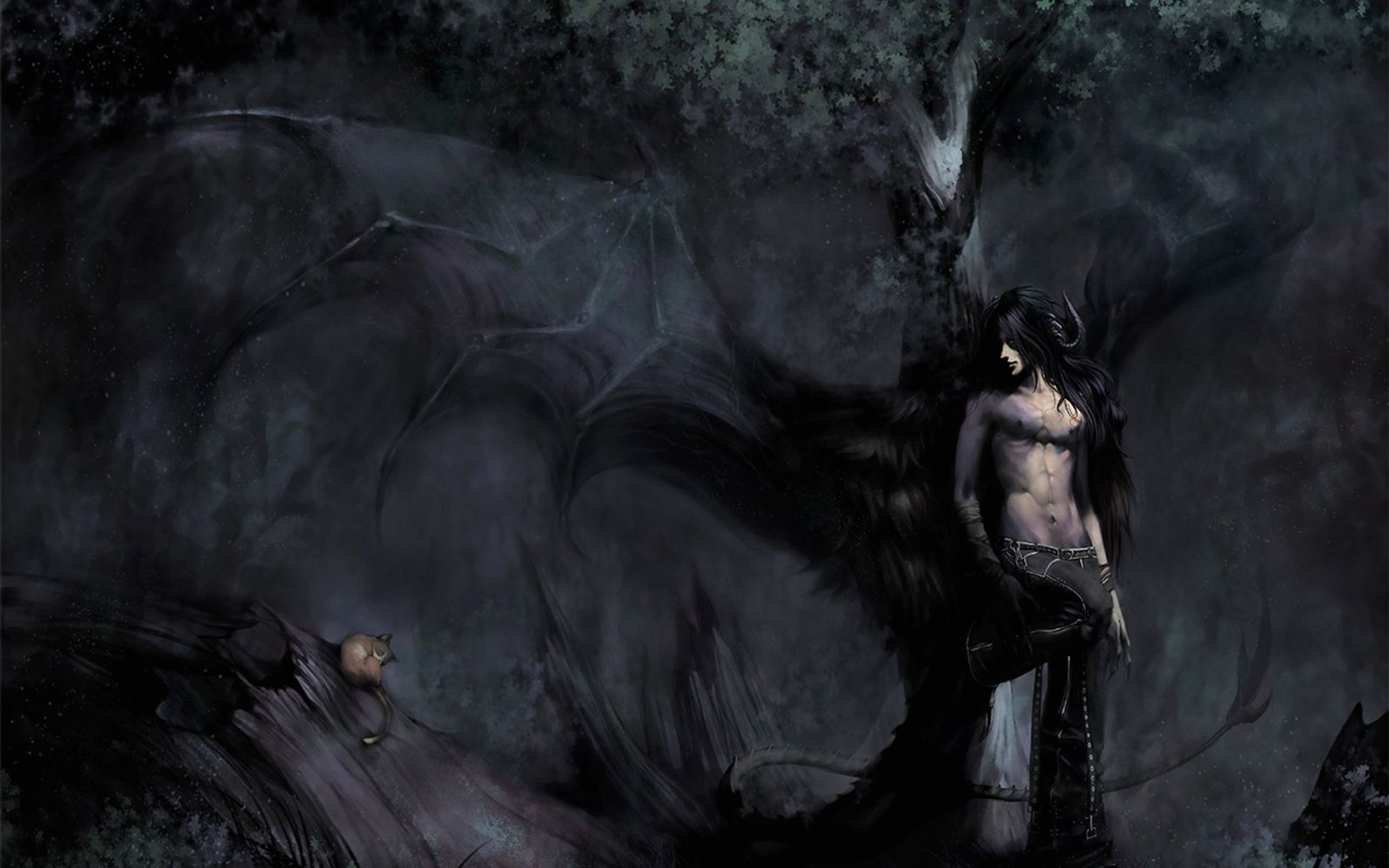 Demon, Gothic Art Wallpaper, HD Desktop Demon, Gothic Art Wallpaper, HD Desktop — 2560×1600 HD wallpaper
