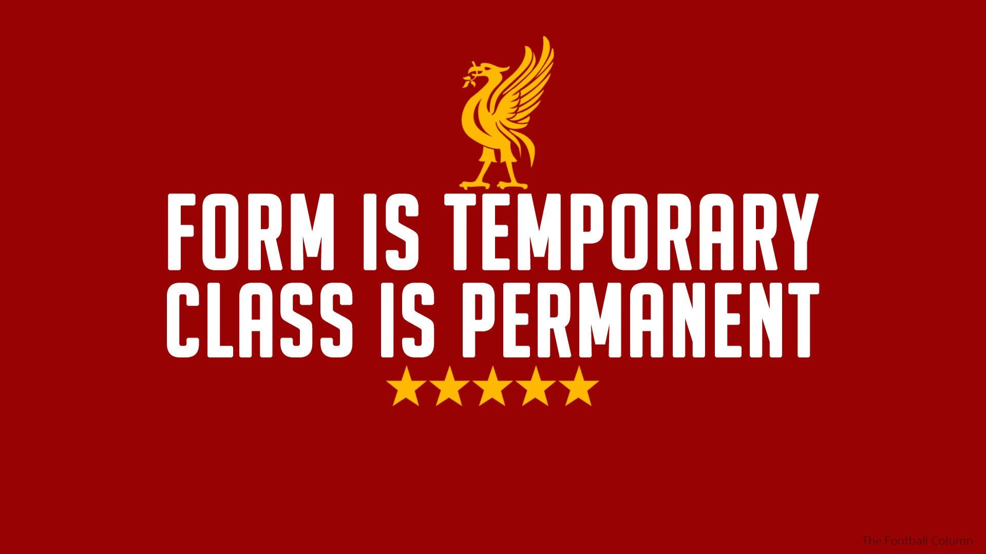 Gold Liver Bird emblem, Class Is Permanent quote, Red background Gold Liver Bird emblem, Class Is Permanent quote, Red background — 1920×1080 HD wallpaper