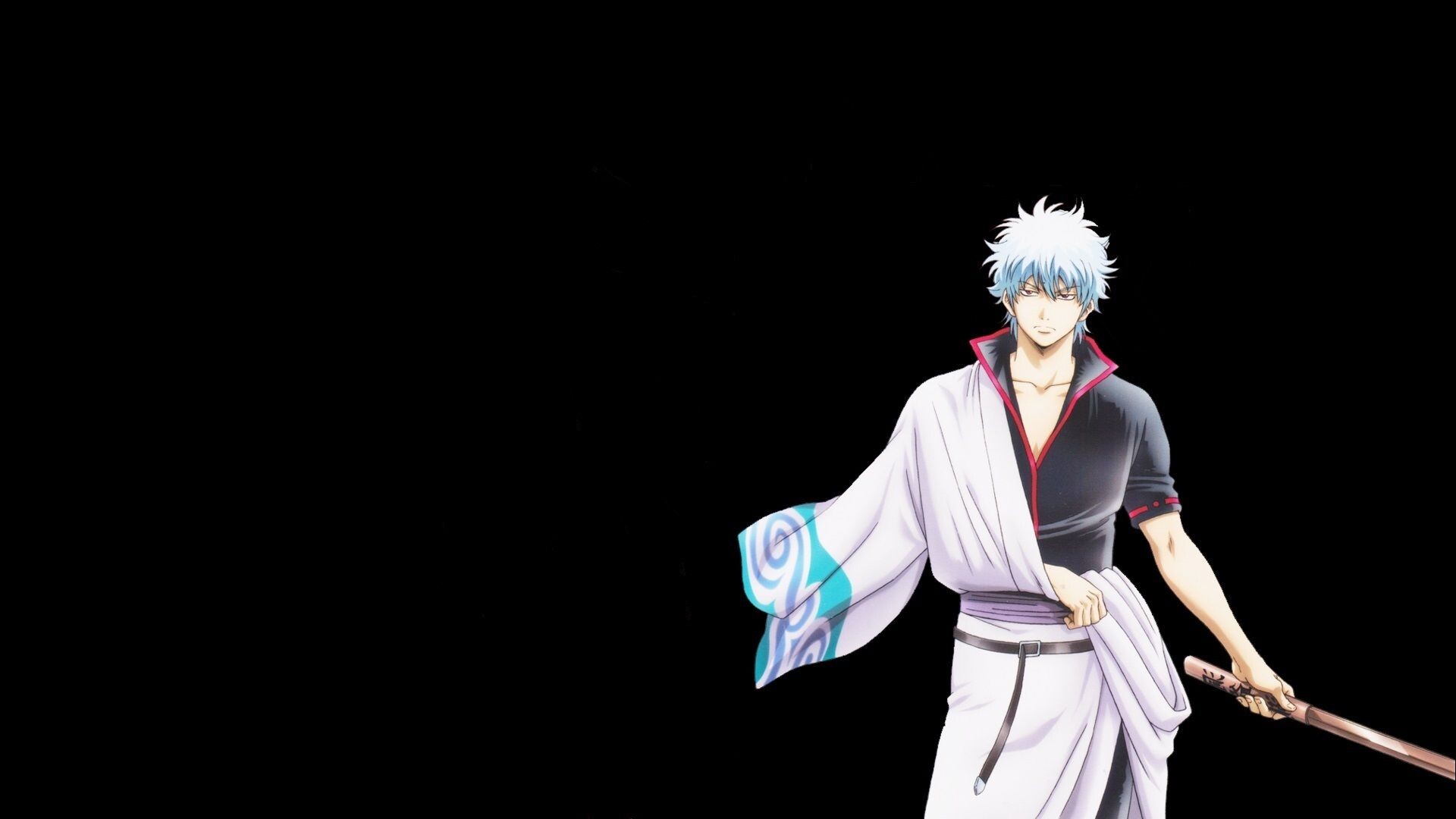Gintoki Sakata, White kimono, Wooden bokken Gintoki Sakata, White kimono, Wooden bokken — 1920×1080 HD wallpaper