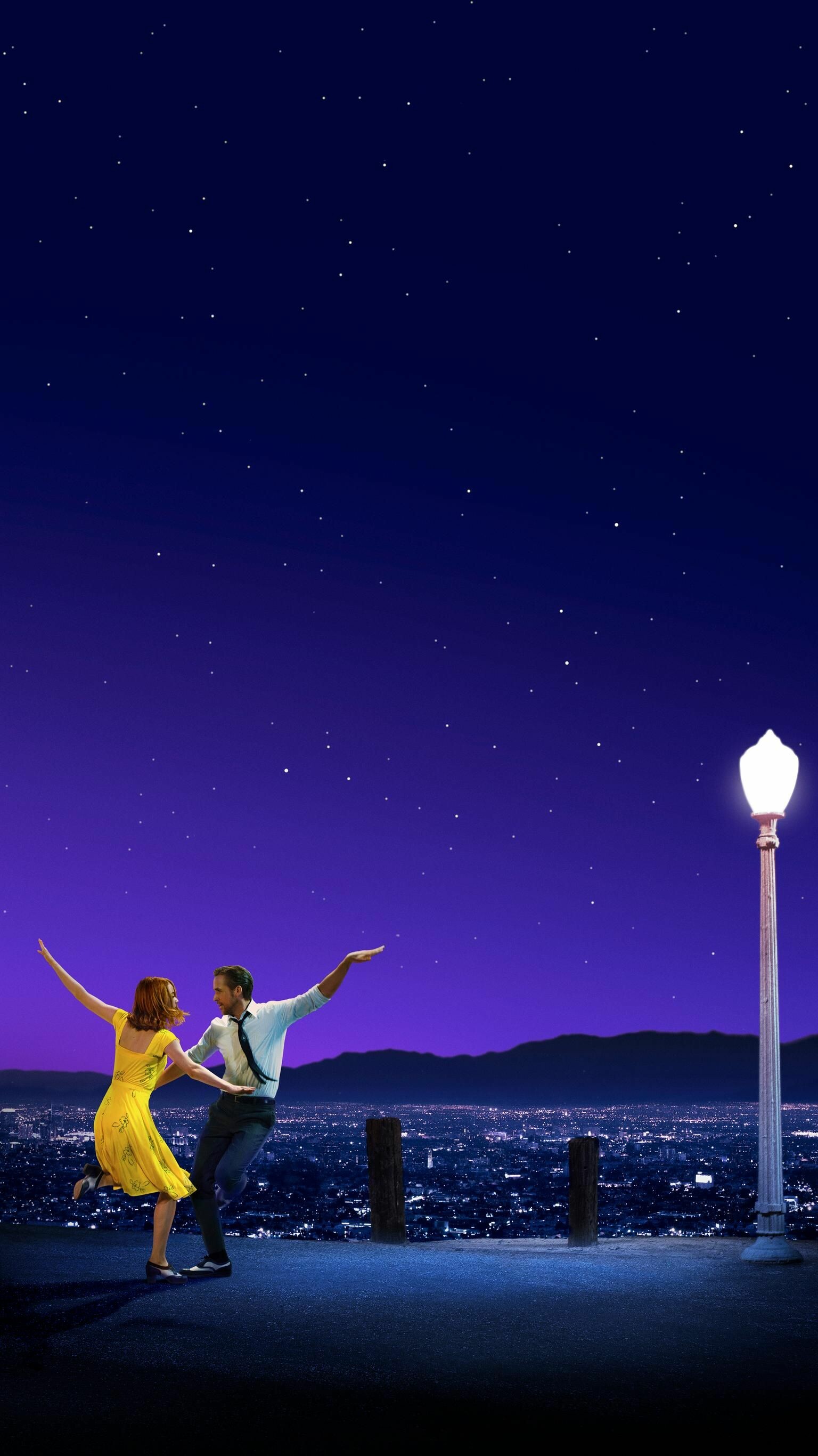 Mia and Sebastian dancing, Yellow dress lamppost, Los Angeles night skyline Mia and Sebastian dancing, Yellow dress lamppost, Los Angeles night skyline — 1536×2732 HD wallpaper