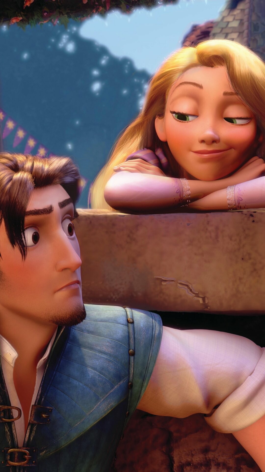 Flynn Rider, Rapunzel, Festival night lights Flynn Rider, Rapunzel, Festival night lights — 1080×1920 HD wallpaper