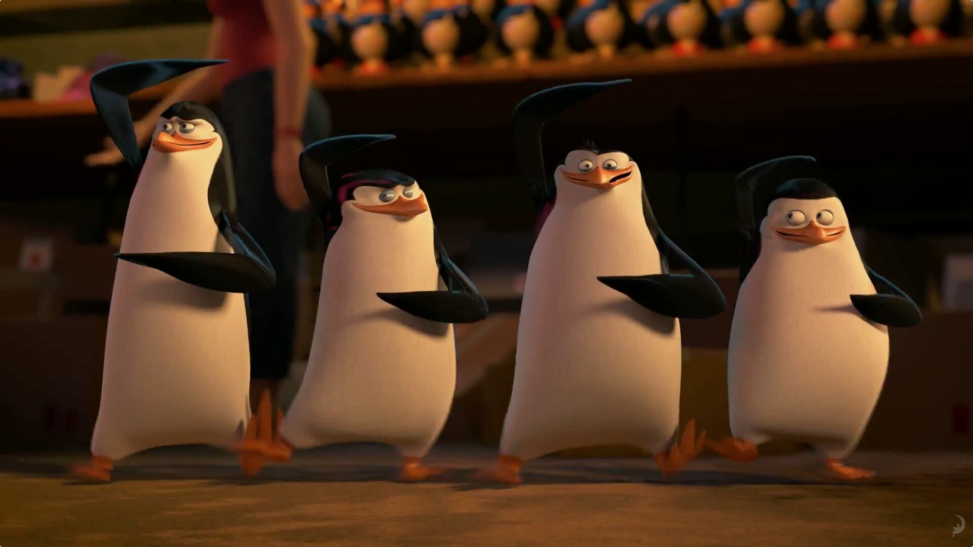 Skipper Kowalski Rico Private, Penguins of Madagascar, Penguin bobblehead shelf Skipper Kowalski Rico Private, Penguins of Madagascar, Penguin bobblehead shelf — 1920×1080 HD wallpaper
