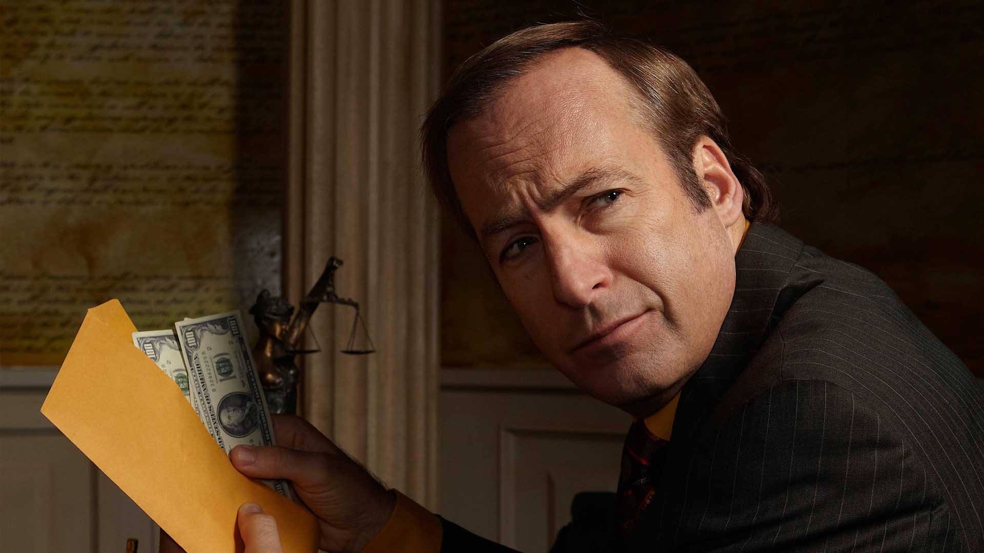 Saul Goodman, Cash-filled manila envelope, Lady Justice statue Saul Goodman, Cash-filled manila envelope, Lady Justice statue — 1920×1080 HD wallpaper