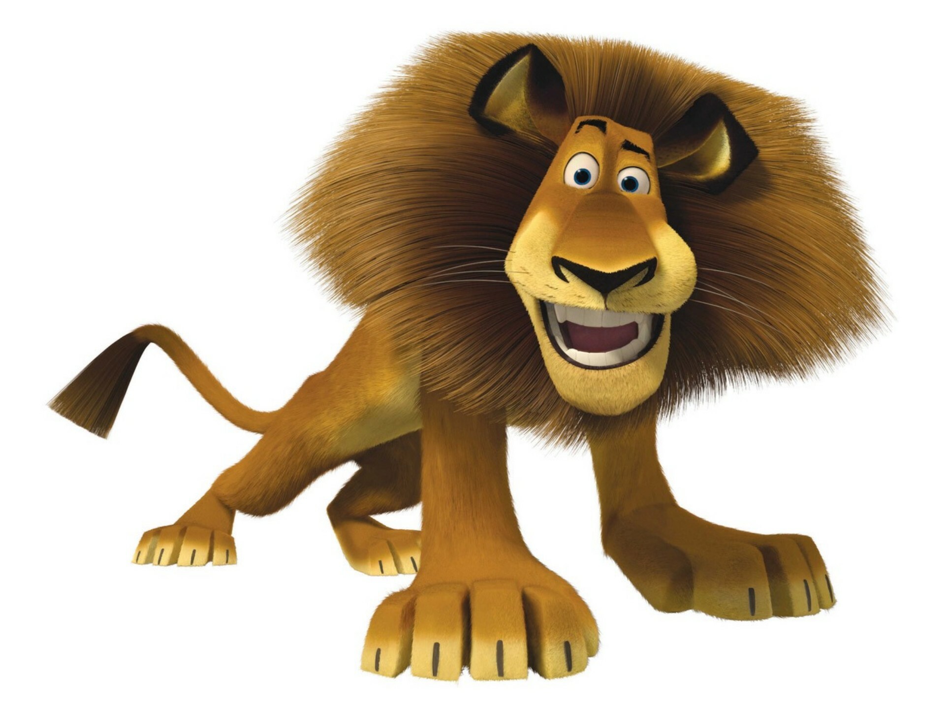 Alex the Lion, Smiling cartoon lion, DreamWorks Madagascar Alex the Lion, Smiling cartoon lion, DreamWorks Madagascar — 1920×1440 HD wallpaper