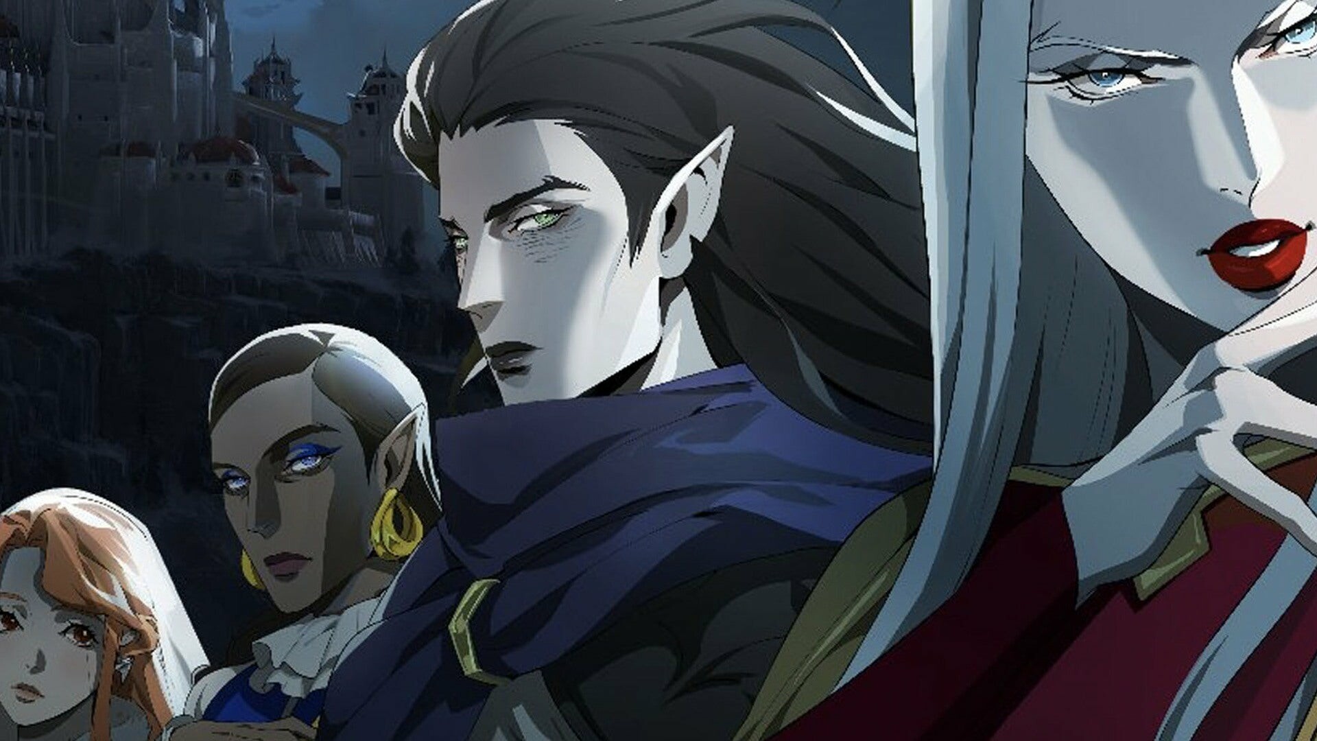 Dracula Vlad Tepes, Carmilla, Vampire council, Gothic castle silhouette Dracula Vlad Tepes, Carmilla, Vampire council, Gothic castle silhouette — 1920×1080 HD wallpaper