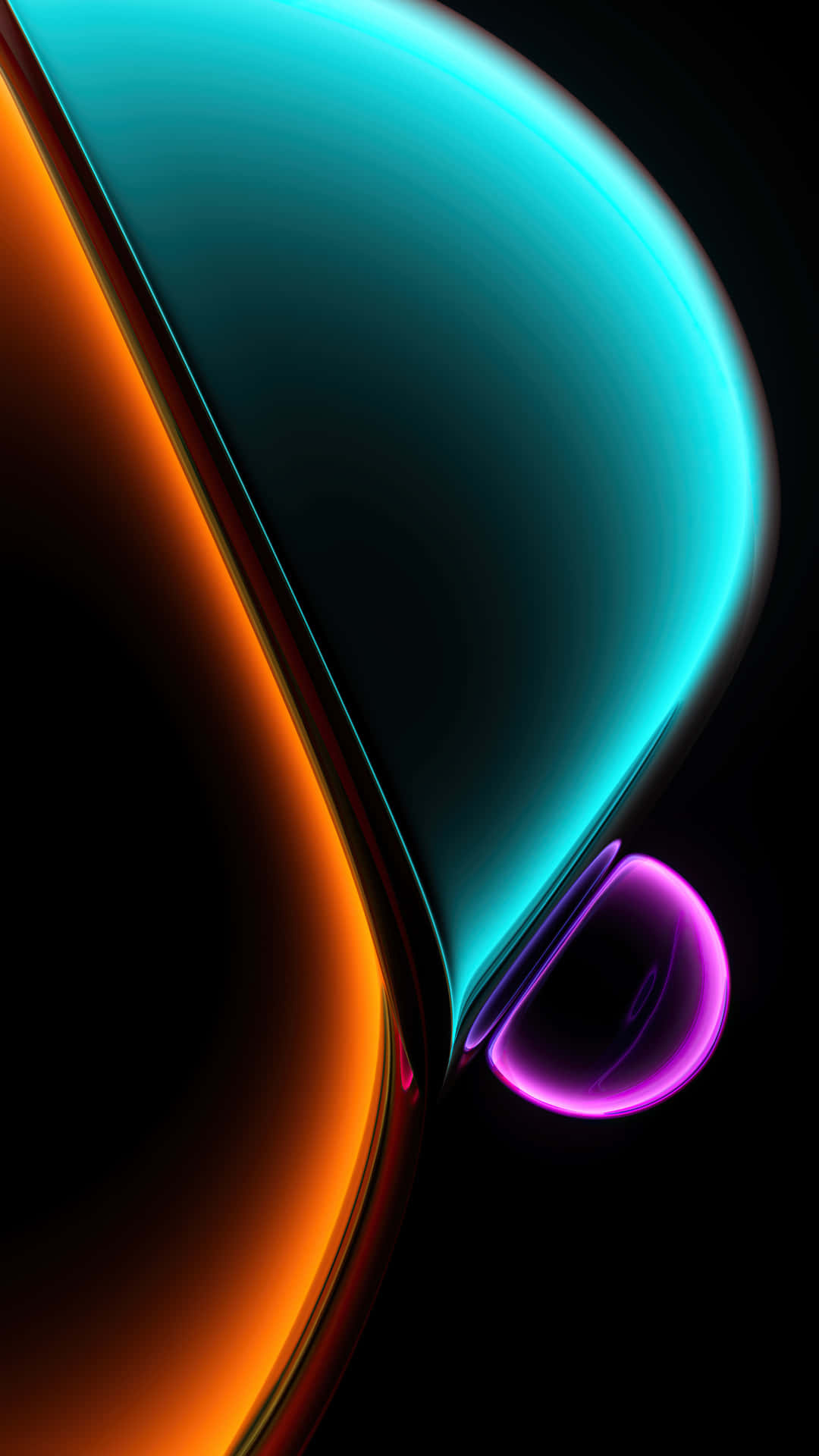 Orange teal neon curves, Abstract shapes, Magenta glow accent Orange teal neon curves, Abstract shapes, Magenta glow accent — 1080×1920 HD wallpaper
