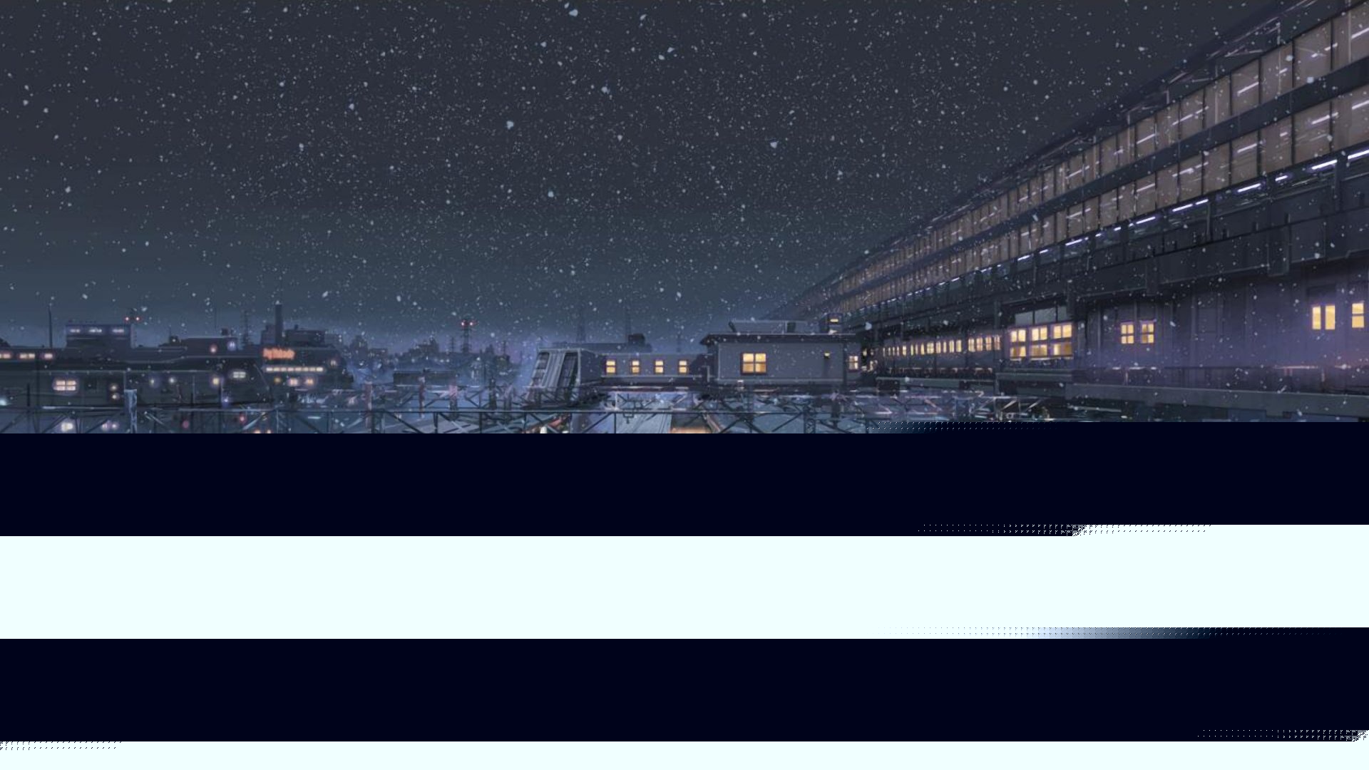 5 Centimeters Per Second, Snowy train station, Starry night sky 5 Centimeters Per Second, Snowy train station, Starry night sky — 1920×1080 HD wallpaper