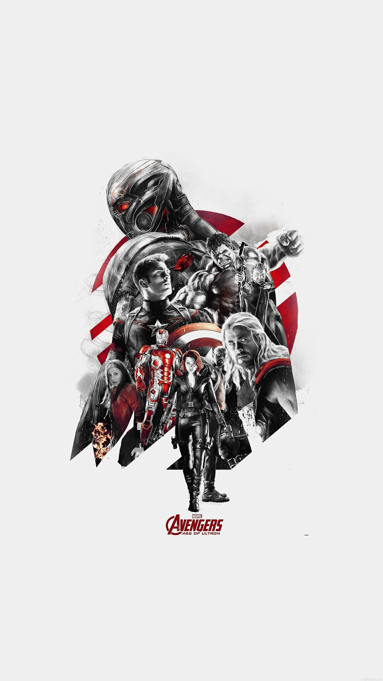 Ultron, Black Widow, Age of Ultron (2015) Ultron, Black Widow, Age of Ultron (2015) — 1242×2208 HD wallpaper