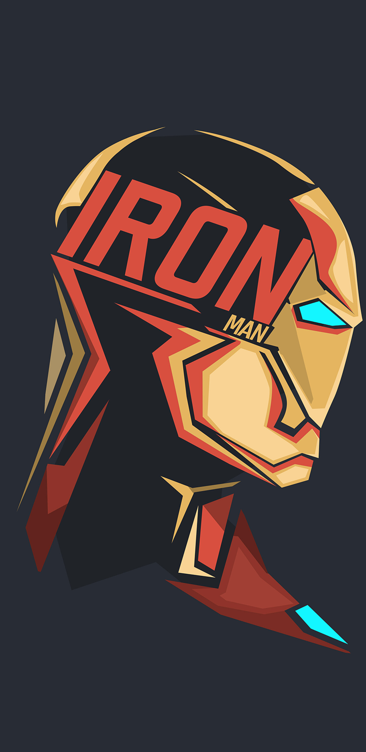 Iron Man helmet, IRON MAN text, Geometric pop art Iron Man helmet, IRON MAN text, Geometric pop art — 1440×2960 HD wallpaper