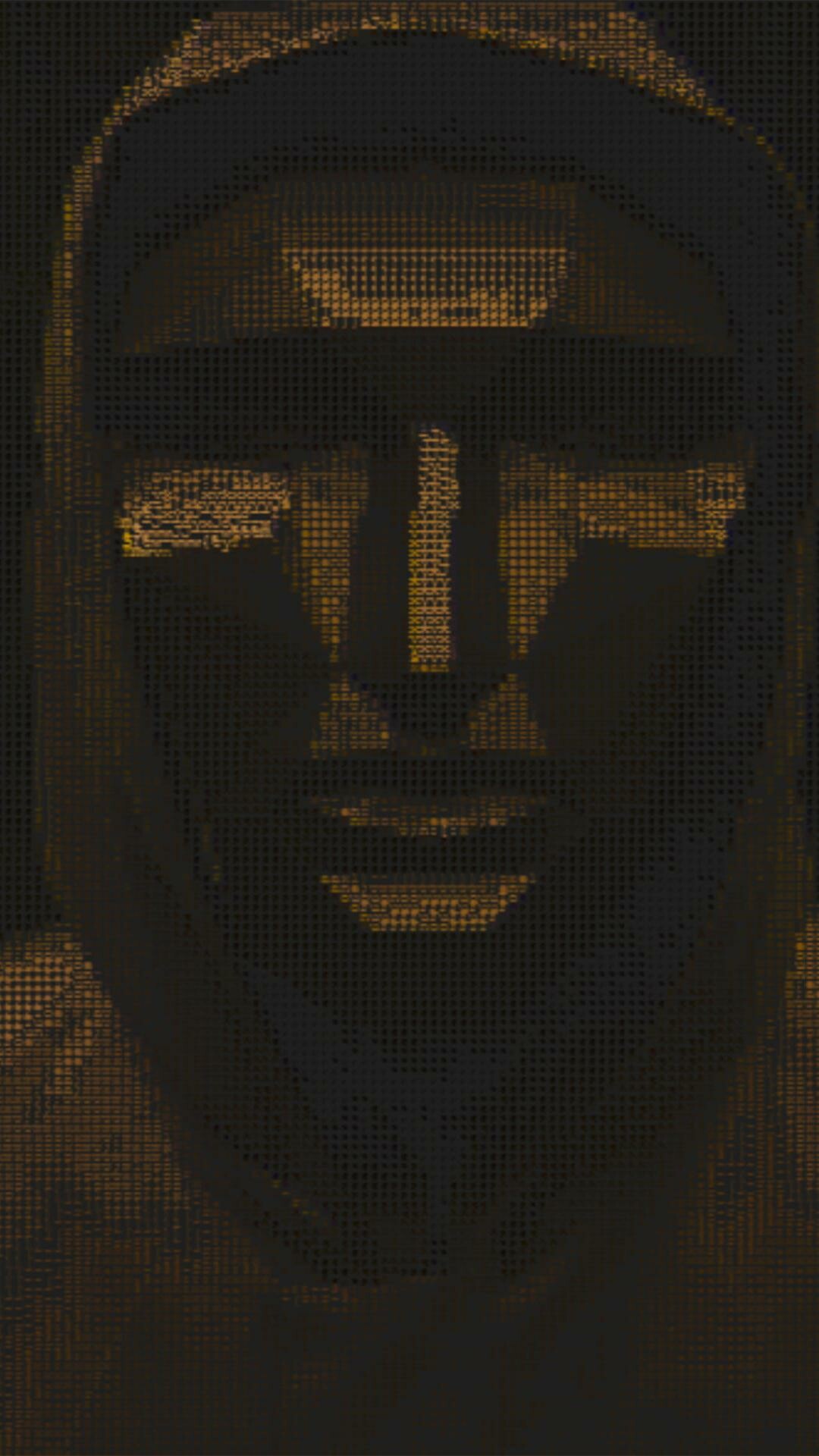 Front Man mask, Pixel dot art, Black hooded portrait Front Man mask, Pixel dot art, Black hooded portrait — 1080×1920 HD wallpaper
