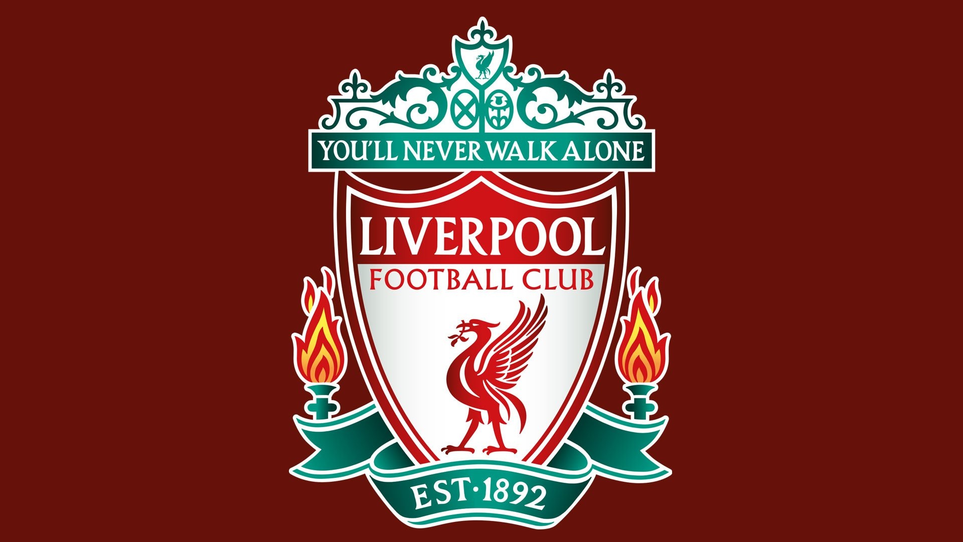 Liverpool FC crest, Liver Bird emblem, Dark maroon background Liverpool FC crest, Liver Bird emblem, Dark maroon background — 1920×1080 HD wallpaper