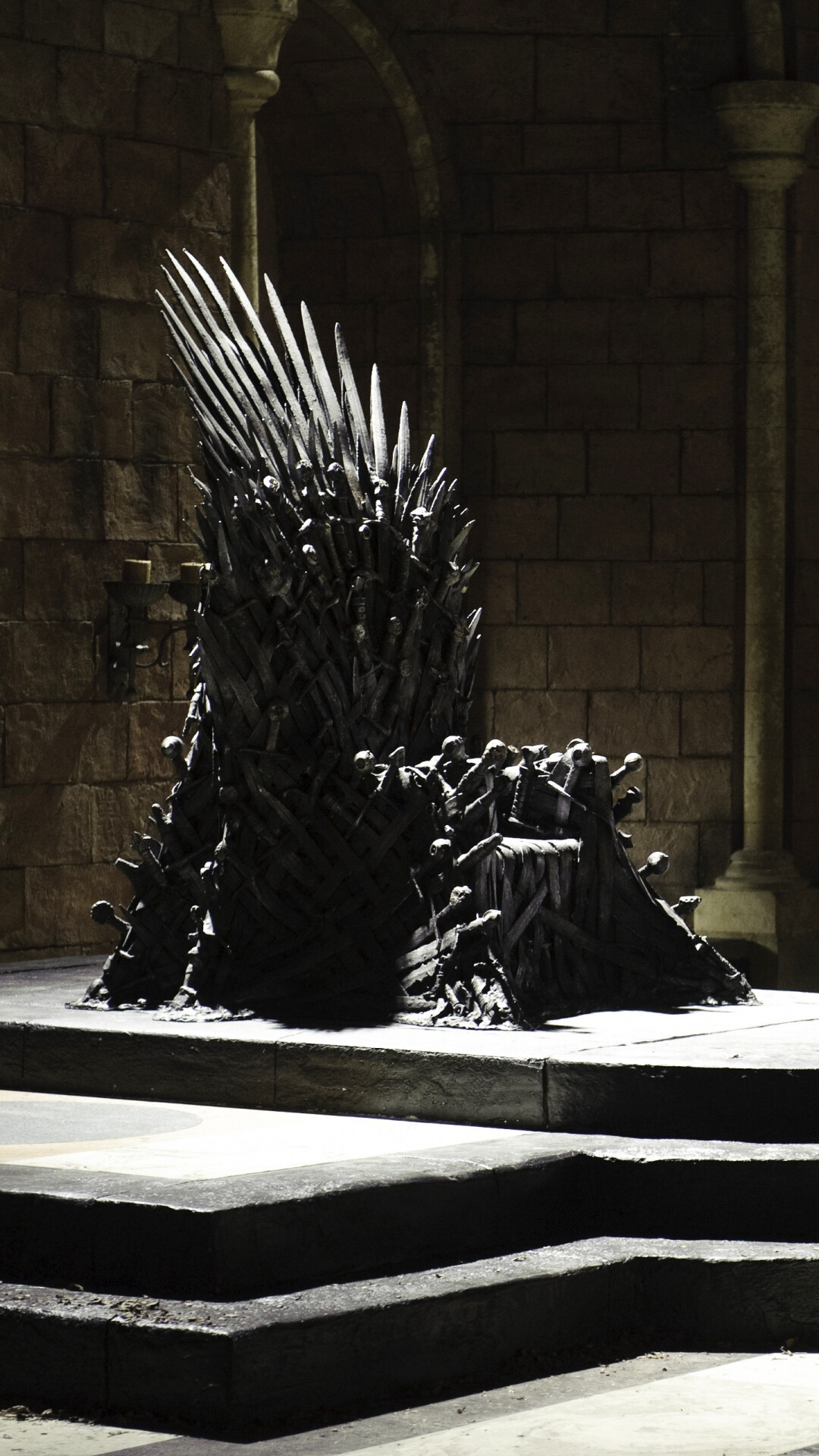 Iron Throne, Throne of forged swords, Red Keep throne room, King's Landing Iron Throne, Throne of forged swords, Red Keep throne room, King's Landing — 1080×1920 HD wallpaper