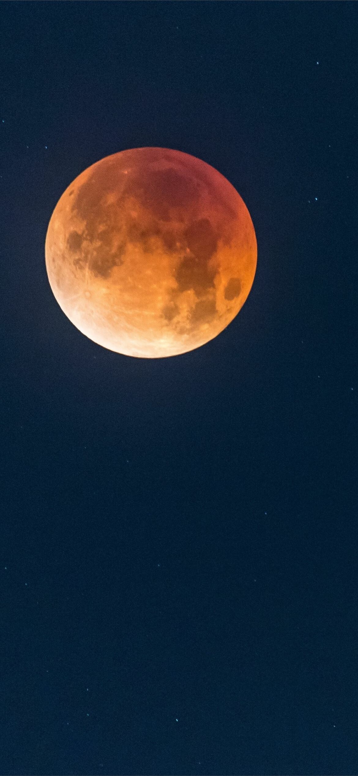 Blood moon eclipse, Lunar craters surface, Dark night sky Blood moon eclipse, Lunar craters surface, Dark night sky — 1170×2532 HD wallpaper