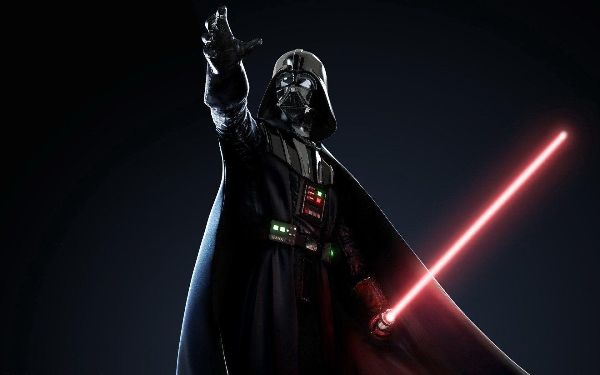 Darth Vader, Outstretched Force gesture, Red lightsaber Darth Vader, Outstretched Force gesture, Red lightsaber — 1920×1200 HD wallpaper