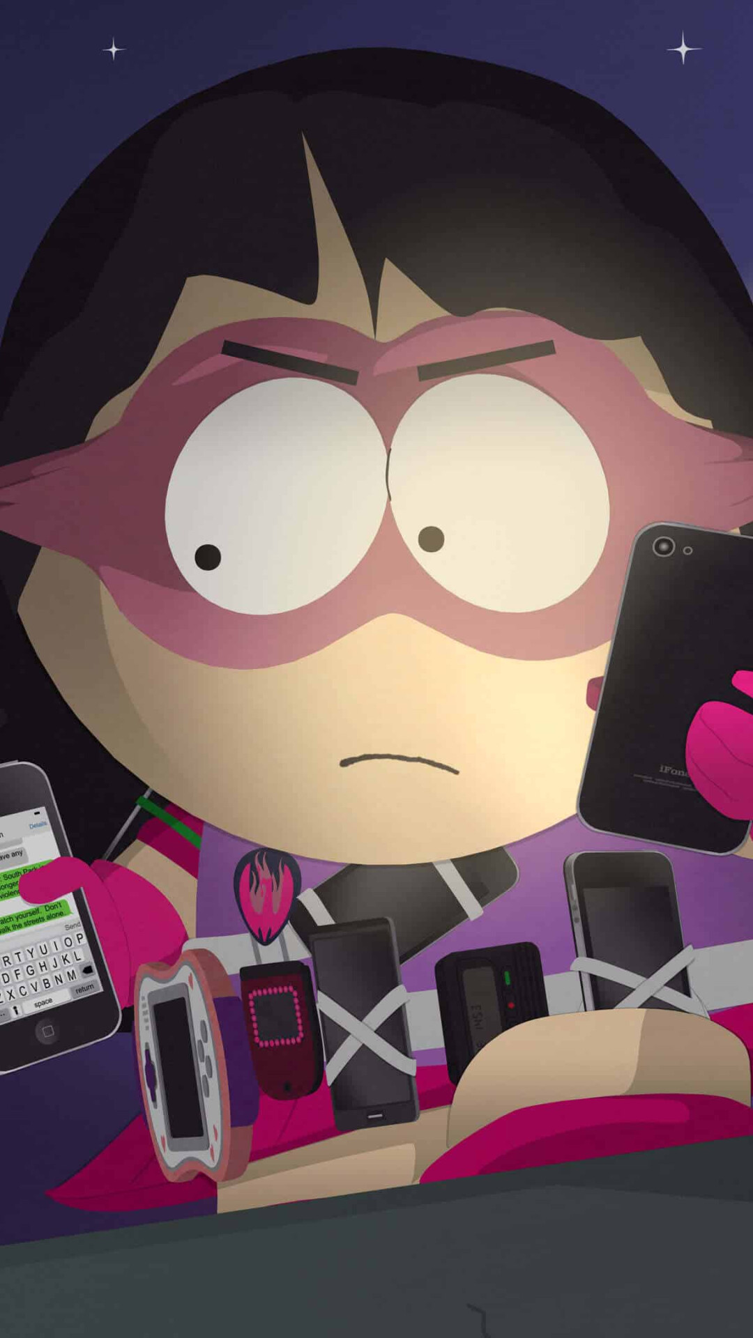 Wendy Testaburger Call Girl, Taped-on smartphones, Night starry sky Wendy Testaburger Call Girl, Taped-on smartphones, Night starry sky — 1080×1920 HD wallpaper