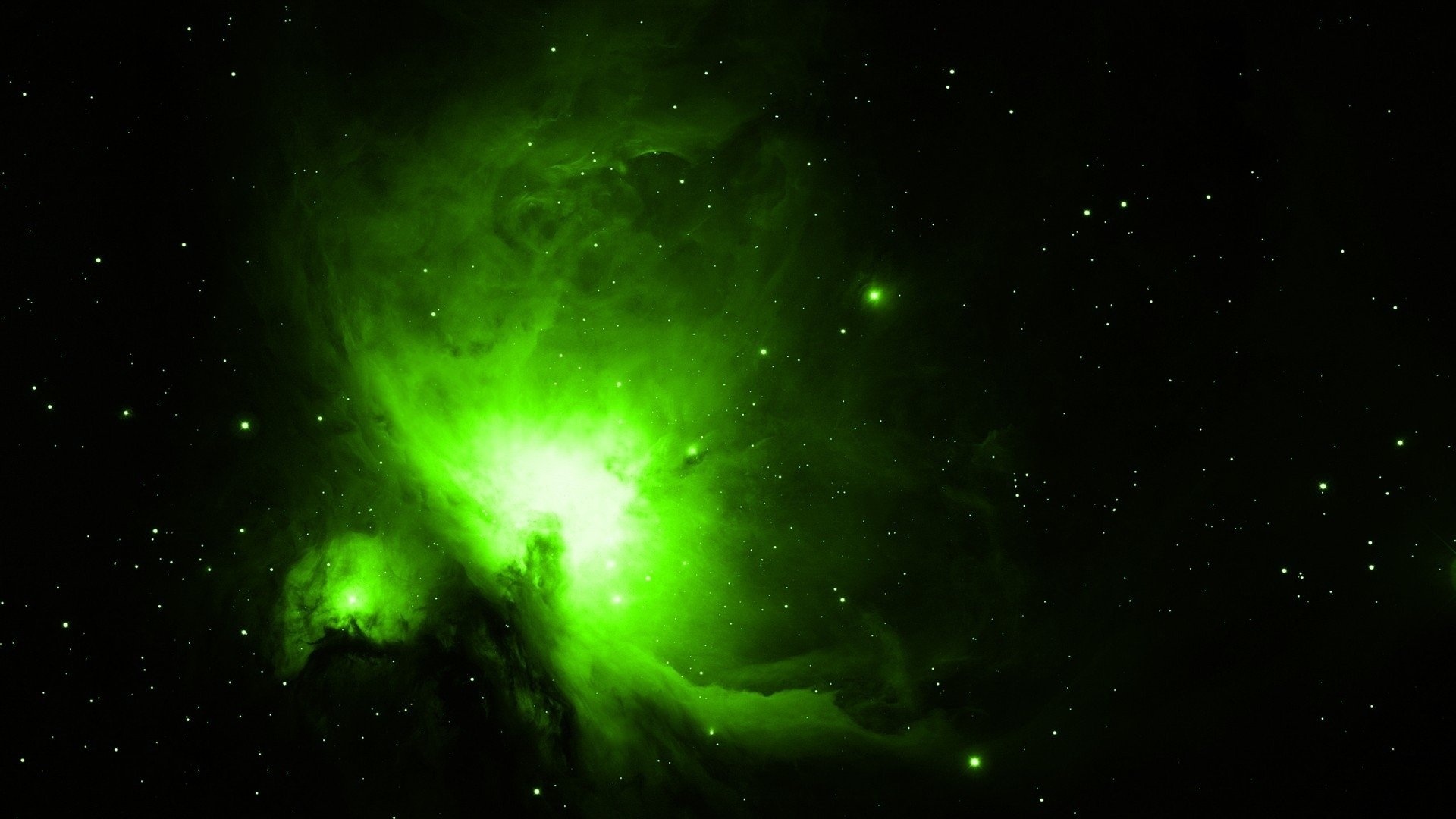 Messier 42, Green Nebula Wallpaper, Full HD Desktop Messier 42, Green Nebula Wallpaper, Full HD Desktop — 1920×1080 HD wallpaper