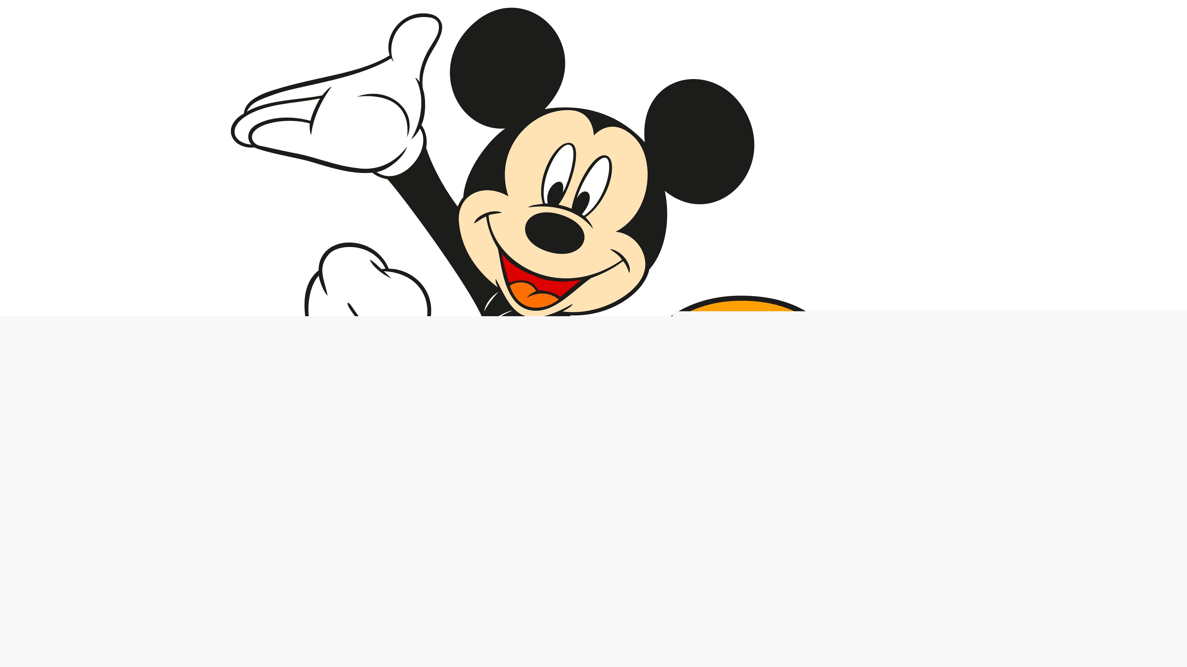 Mickey Mouse jumping, White gloves red shorts, Yellow shoes Mickey Mouse jumping, White gloves red shorts, Yellow shoes — 3840×2160 HD wallpaper