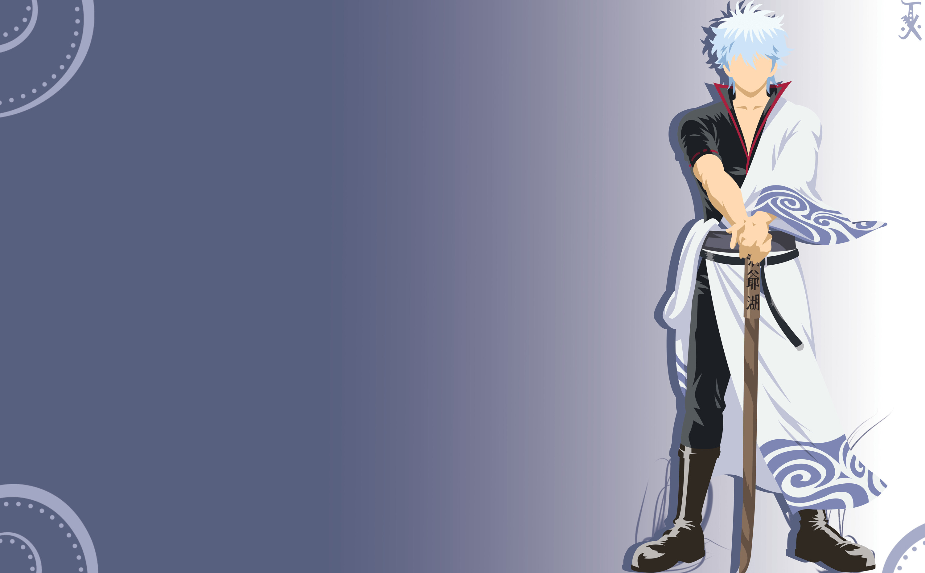 Gintoki Sakata, White kimono samurai, Wooden bokken Gintoki Sakata, White kimono samurai, Wooden bokken — 3000×1860 HD wallpaper