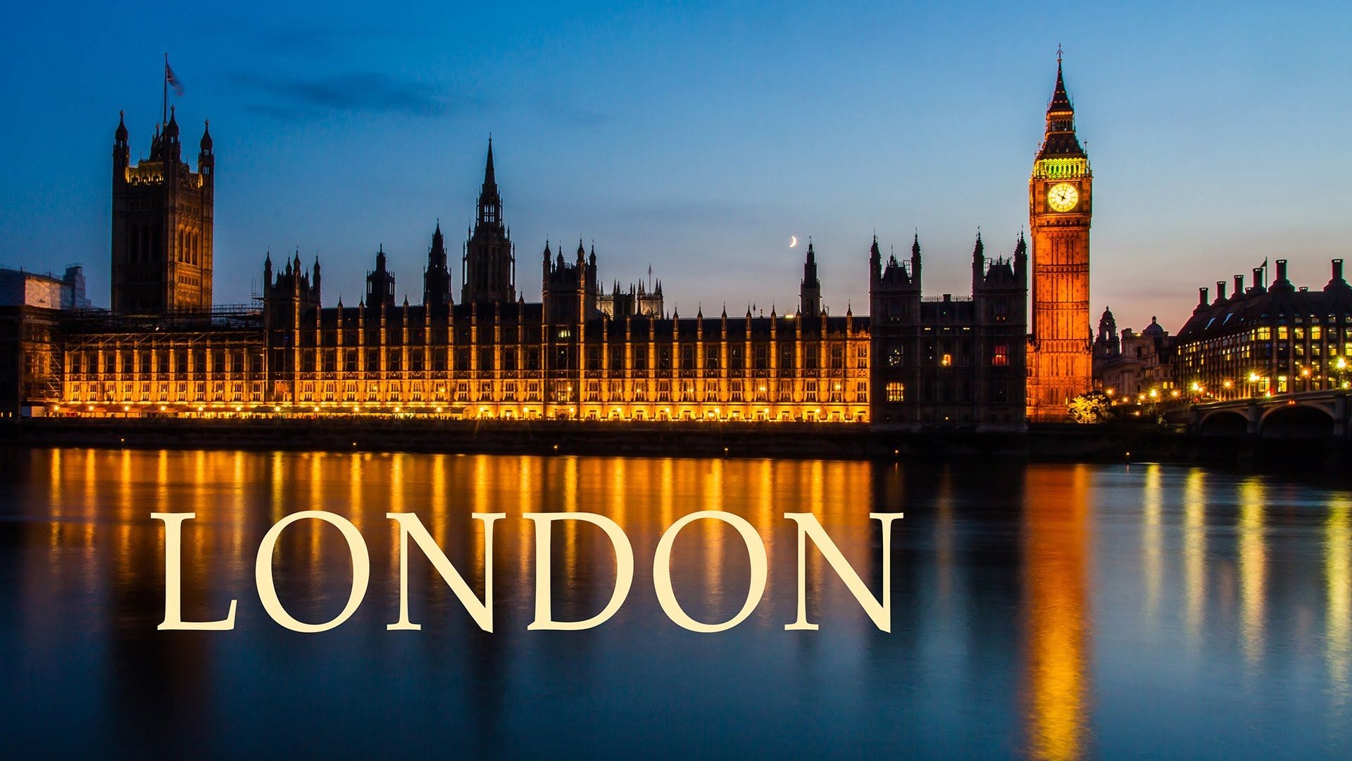 Palace of Westminster, Big Ben clock tower, Twilight blue hour Thames Palace of Westminster, Big Ben clock tower, Twilight blue hour Thames — 1920×1080 HD wallpaper