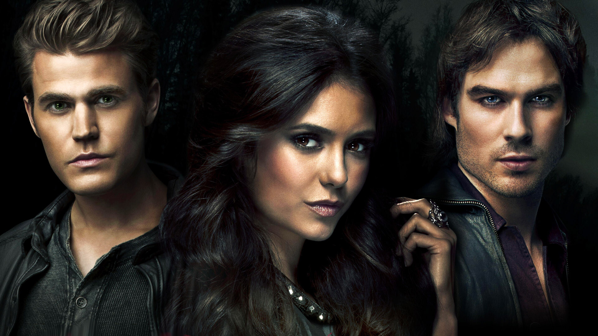 Stefan Salvatore, Elena Gilbert, Damon Salvatore Stefan Salvatore, Elena Gilbert, Damon Salvatore — 1920×1080 HD wallpaper