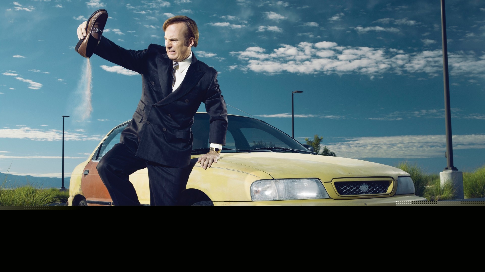 Saul Goodman, Yellow Suzuki Esteem, Pouring shoe gesture Saul Goodman, Yellow Suzuki Esteem, Pouring shoe gesture — 1920×1080 HD wallpaper