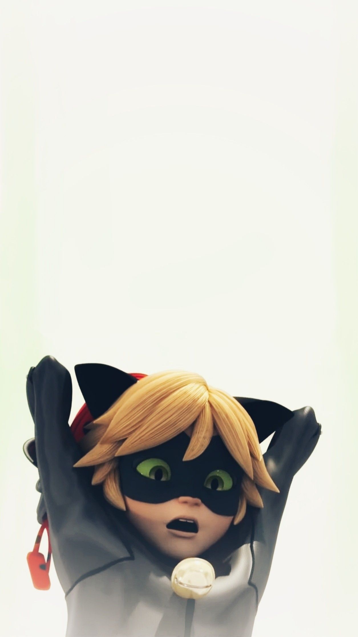 Cat Noir, Black cat ears, Green mask eyes Cat Noir, Black cat ears, Green mask eyes — 1255×2231 HD wallpaper