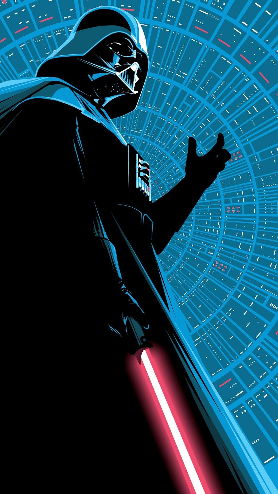 Darth Vader, Sith, Galactic Empire, Red lightsaber, Death Star interior Darth Vader, Sith, Galactic Empire, Red lightsaber, Death Star interior — 1080×1920 HD wallpaper