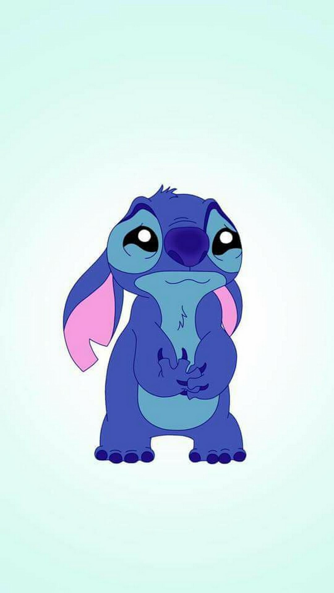 Stitch (Experiment 626), Shy pose, Mint green background Stitch (Experiment 626), Shy pose, Mint green background — 1080×1920 HD wallpaper