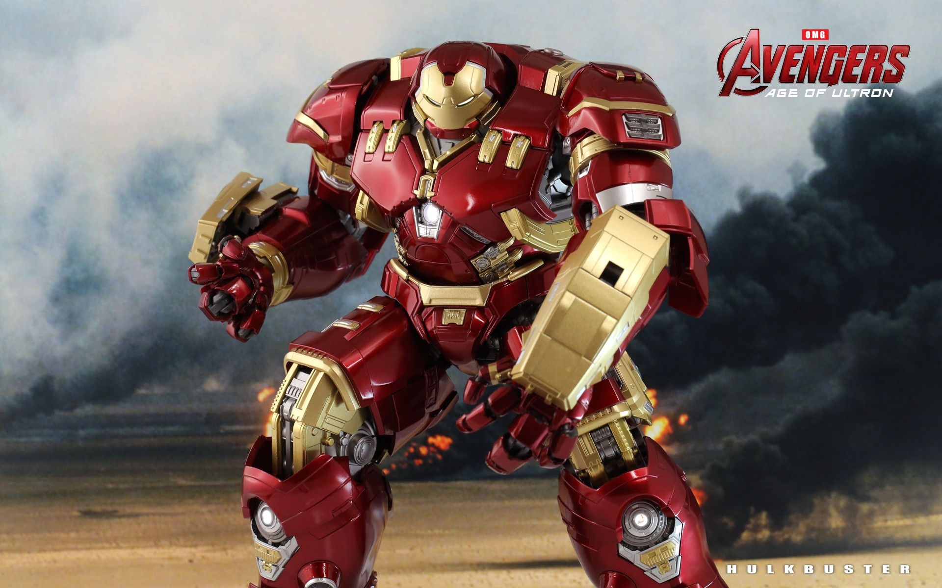 Hulkbuster armor, Avengers Age of Ultron logo, Smoky battlefield Hulkbuster armor, Avengers Age of Ultron logo, Smoky battlefield — 1920×1200 HD wallpaper